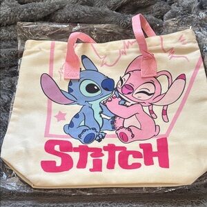 Stitch and Angel Canvas Tote Bag